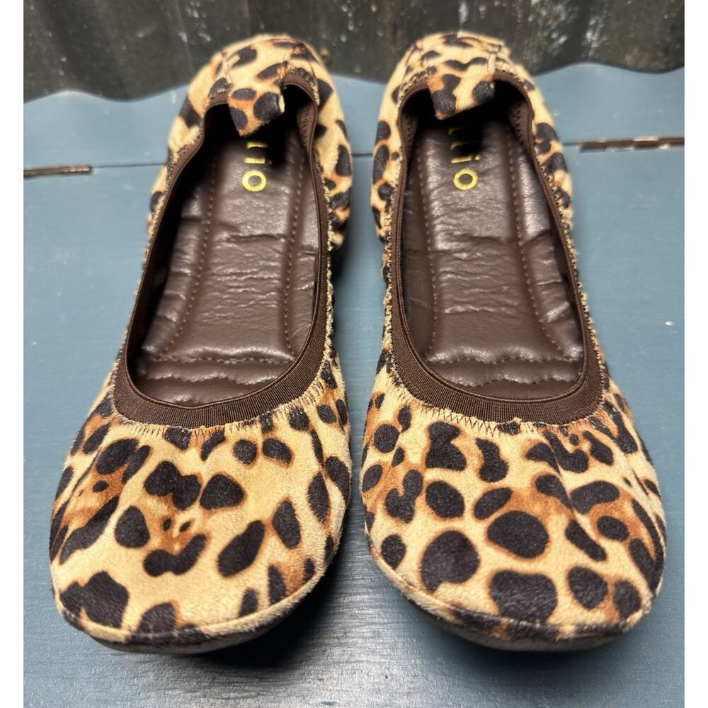 Ollio Leopard Print Womens Ballet Flats Shoes Slippers Size 9 Slip On Comfort